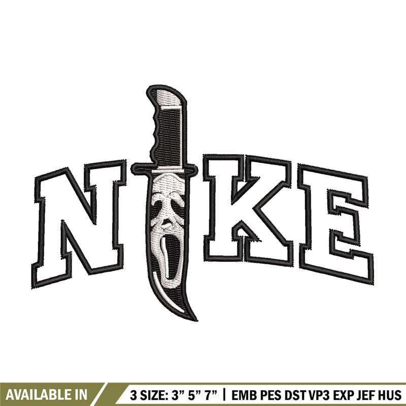 Nike x knife embroidery design, Horror embroidery, Nike design, Embroidery shirt, Embroidery file, Digital download.jpg