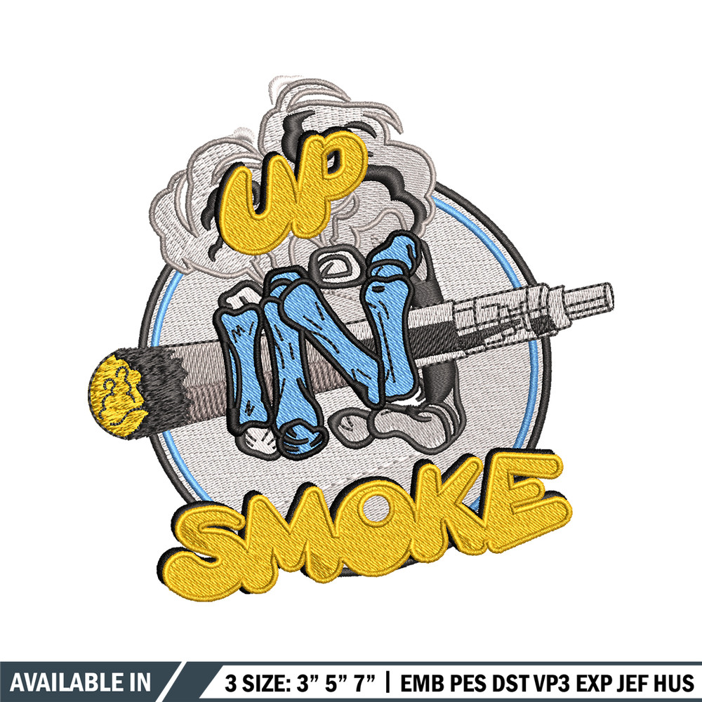 Up In Smoke logo embroidery design, Up In Smoke logo embroidery, Embroidery shirt, logo design, Instant download.jpg