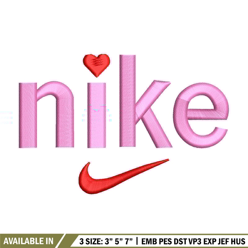 Nike x pink embroidery design, Nike embroidery, Nike design, Embroidery shirt, Embroidery file, Digital download.jpg