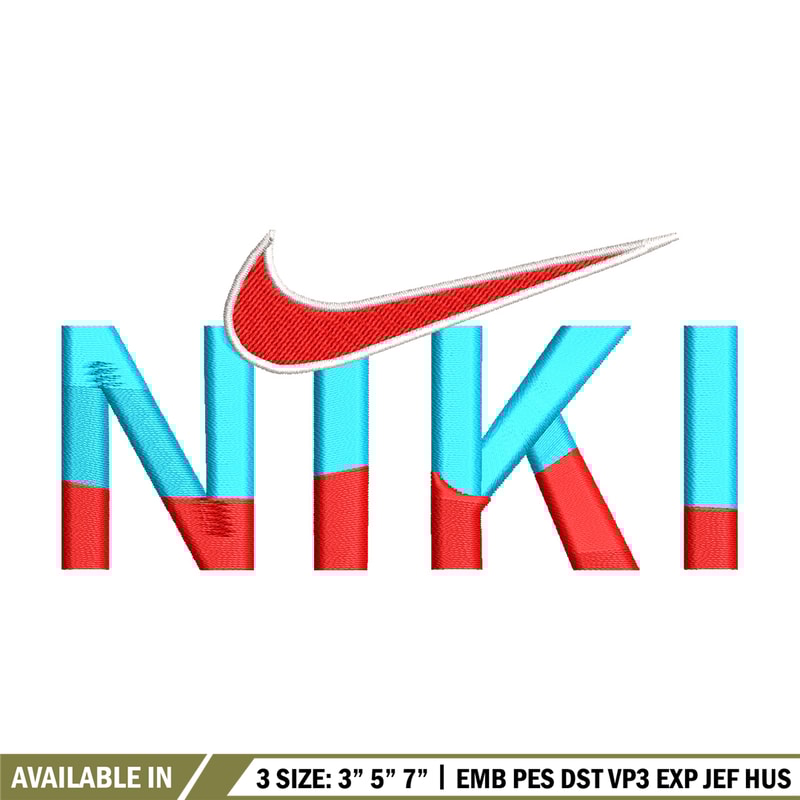 Niki design embroidery design, Nike embroidery, Embroidery file, Embroidery shirt, Emb design, Digital download.jpg