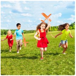 48cm large eva foam aircraft toy hand throw flight glider aircraft airplane diy model toy throwing roundabout airplane