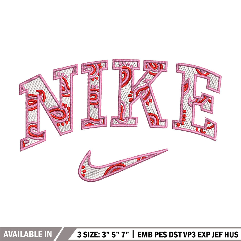 Nike pink embroidery design, Nike embroidery, Emb design, Embroidery shirt, Embroidery file, Digital download.jpg