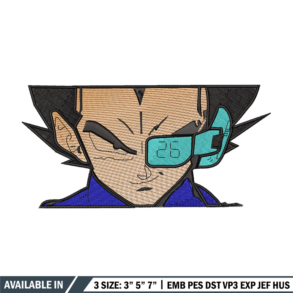 Vegeta eyes embroidery design, Dragonball embroidery, Anime design, Embroidery shirt, Embroidery file,Digital download.jpg