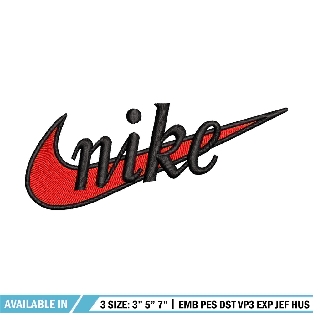 Nike red embroidery design, Nike embroidery, Nike design, Embroidery file,Embroidery shirt, Digital download.jpg