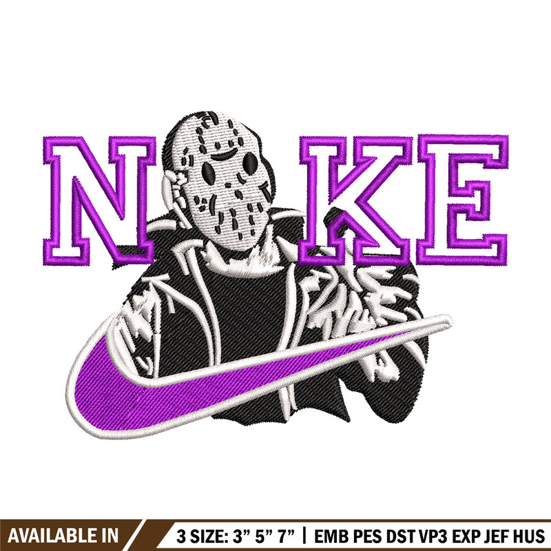 Nike x horror embroidery design, Horror movie embroidery, Nike design, Embroidery shirt, Embroidery file,Digital download.jpg