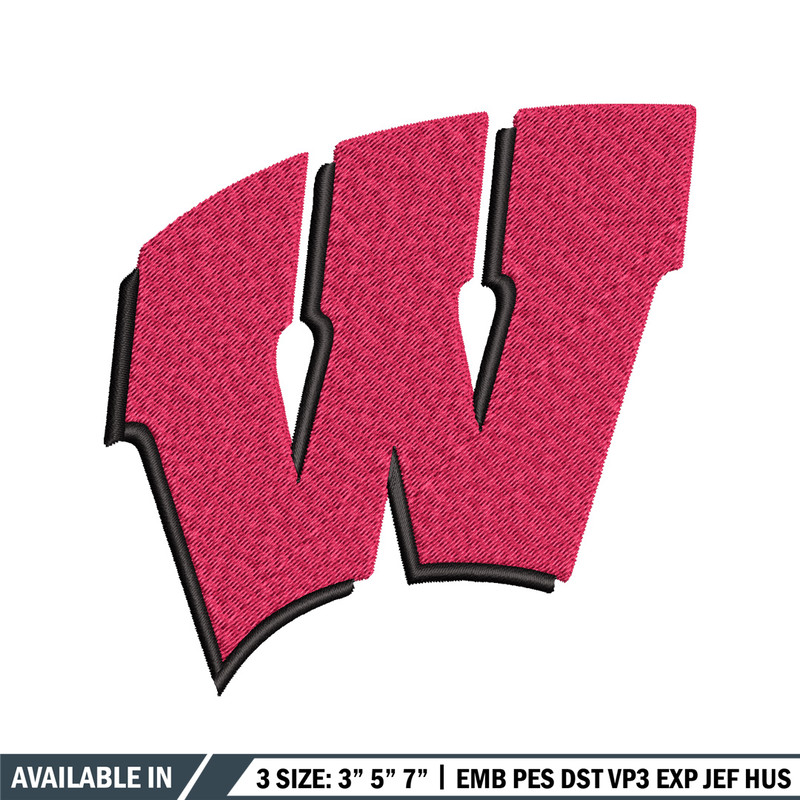 Wisconsin Badgers embroidery design, Wisconsin Badgers embroidery, logo Sport, Sport embroidery, NCAA embroidery..jpg