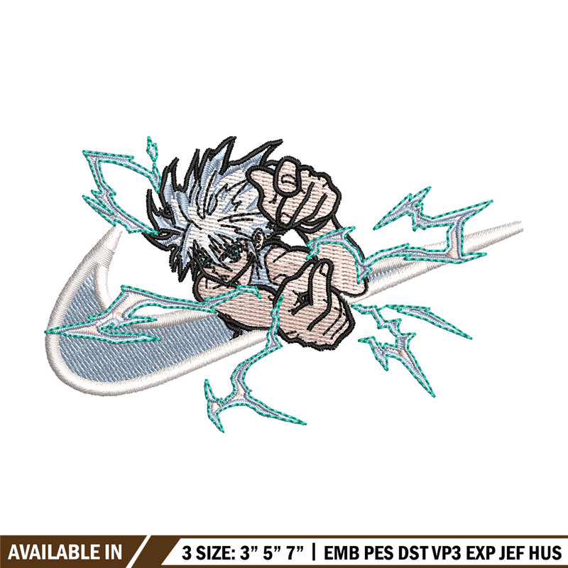 Nike x killua embroidery design, Hxh embroidery, Nike design, Embroidery shirt, Embroidery file, Digital download.jpg