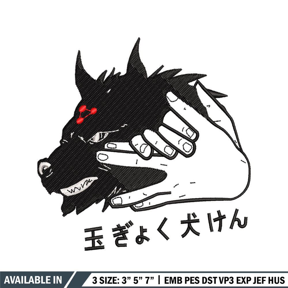 Wolf hand embroidery design, Wolf hand embroidery, logo design, Logo shirt, embroidery file, Digital download.jpg