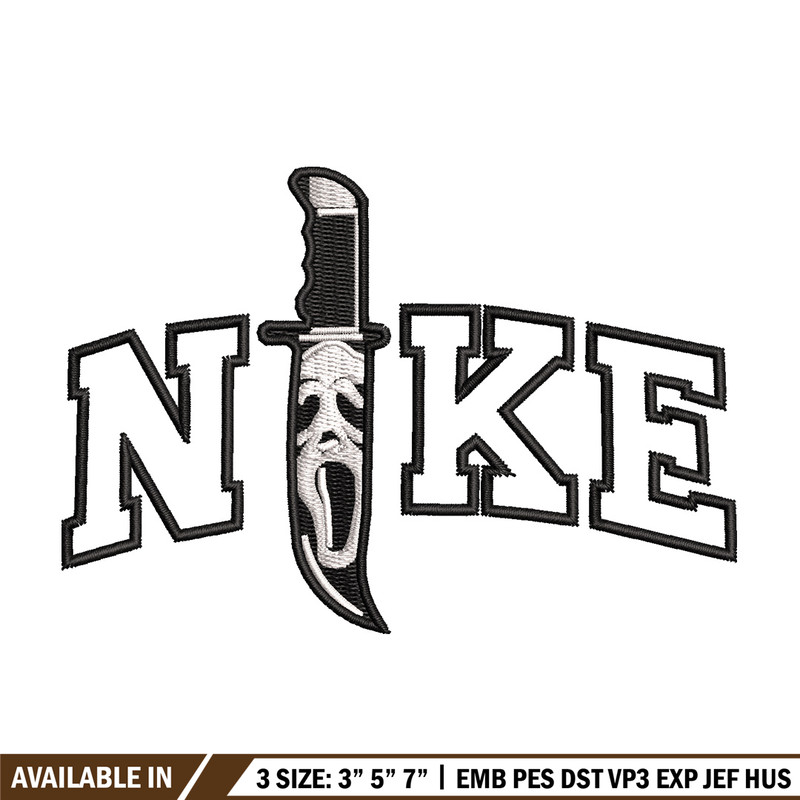 Nike x knife embroidery design, Horror embroidery, Nike design, Embroidery shirt, Embroidery file, Digital download.jpg
