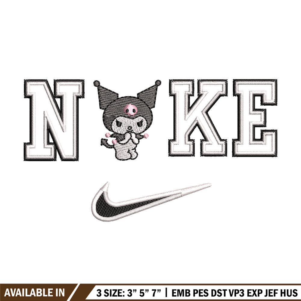 Nike x kuromi embroidery design, Kuromi embroidery, Nike design, Embroidery shirt, Embroidery file,Digital download.jpg