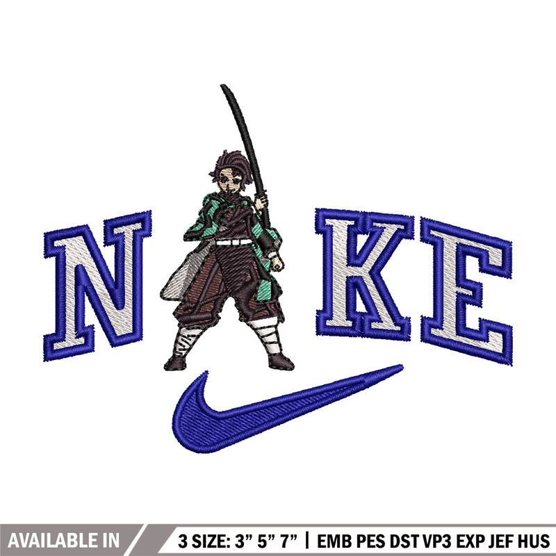 Nike tanjiro embroidery design, Nike embroidery, Anime design, Embroidery shirt, Embroidery file, Digital download.jpg
