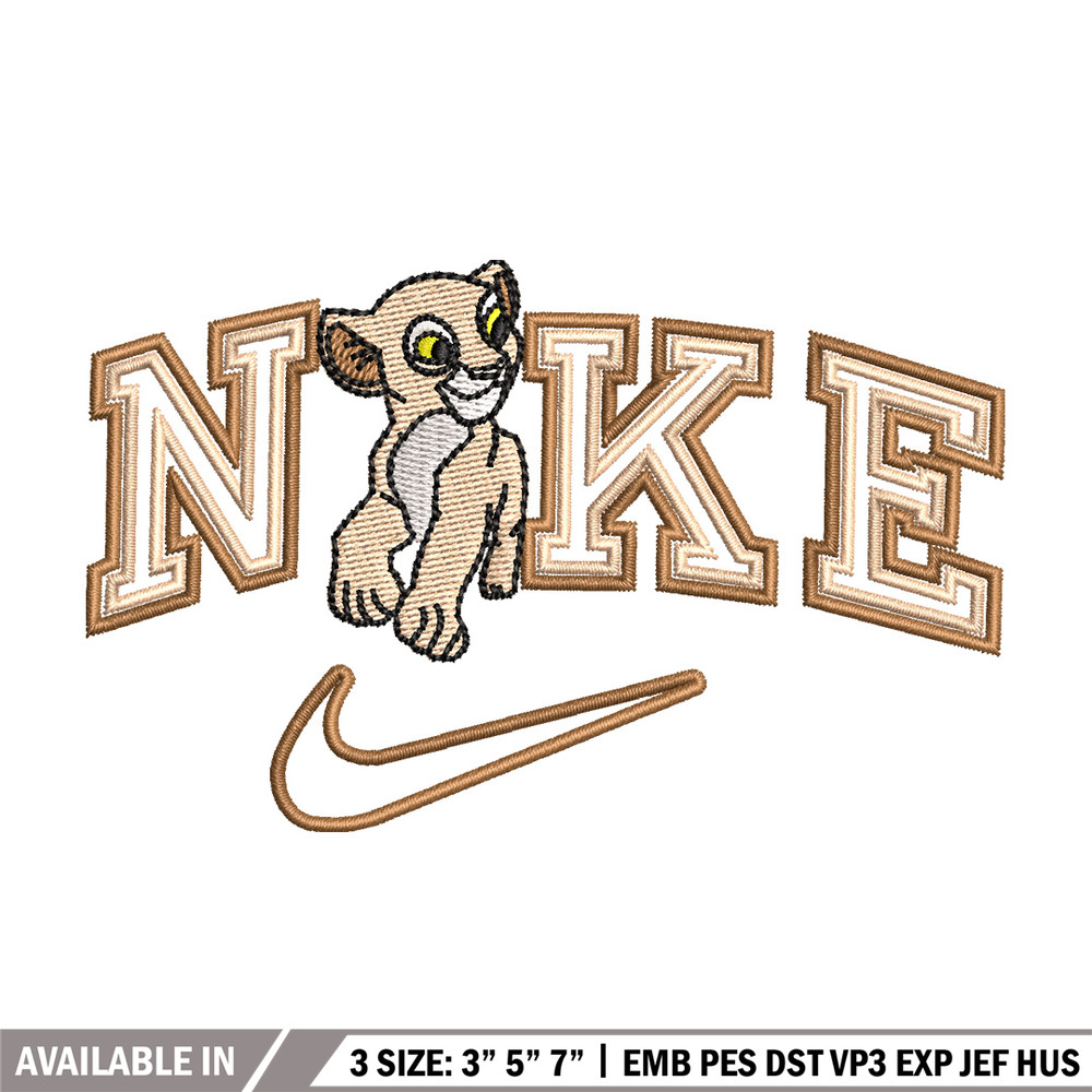 Nike tiger embroidery design, Lion king embroidery, Nike design,Embroidery file,Embroidery shirt,Digital download.jpg