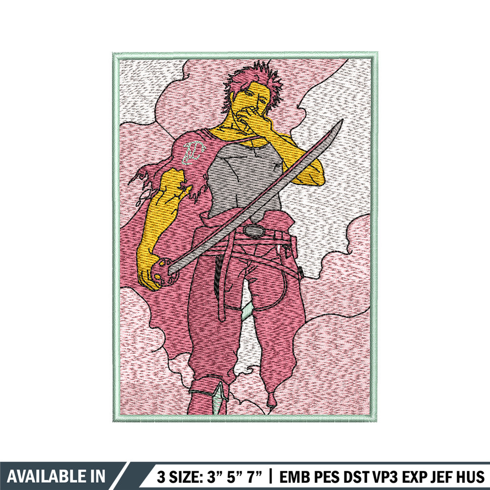 Yami poster embroidery design, Black clover embroidery, Anime design,Embroidery shirt, Embroidery file, Digital download.jpg