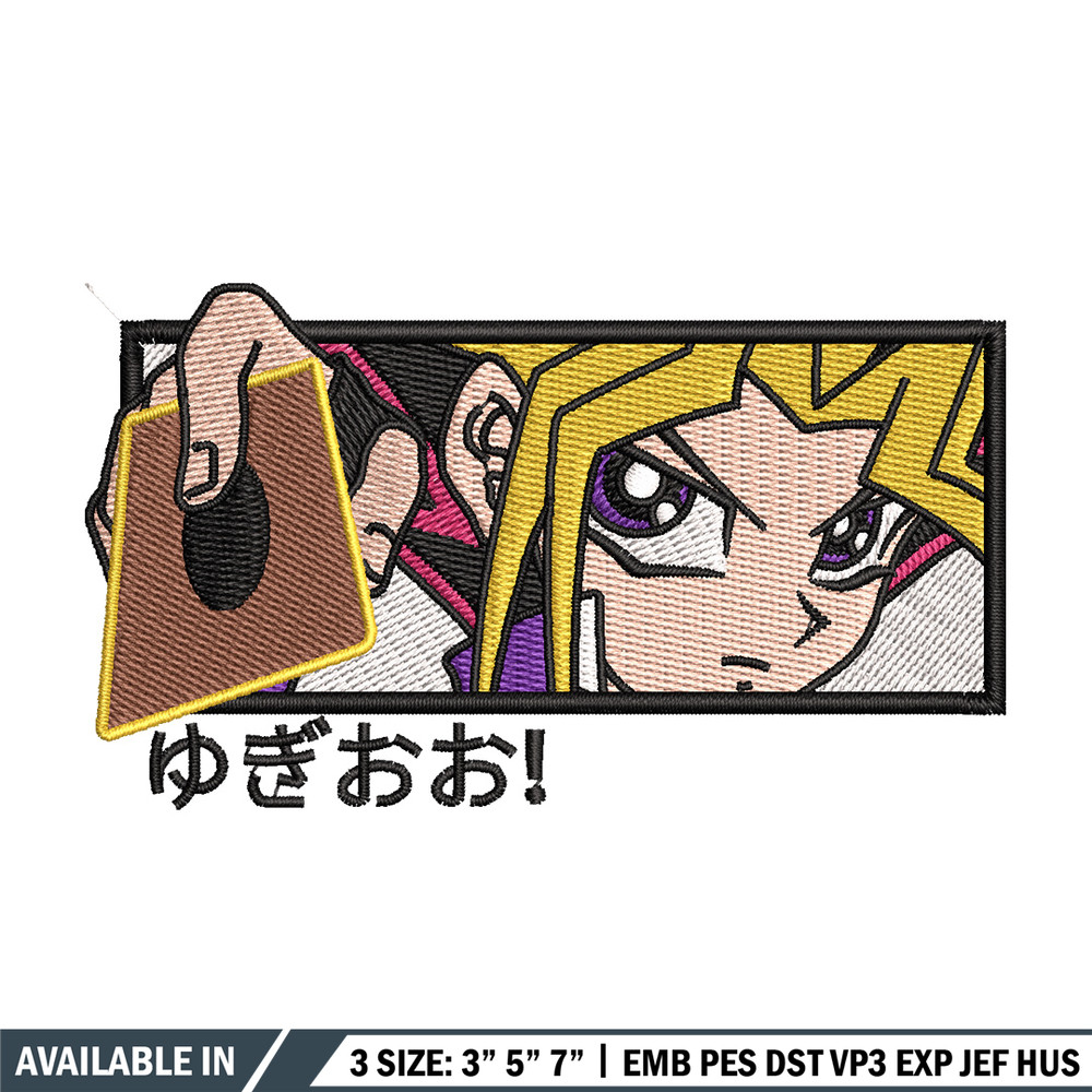 Yugioh embroidery design, Yugioh embroidery, Anime design, Embroidery shirt, Embroidery file, Digital download.jpg