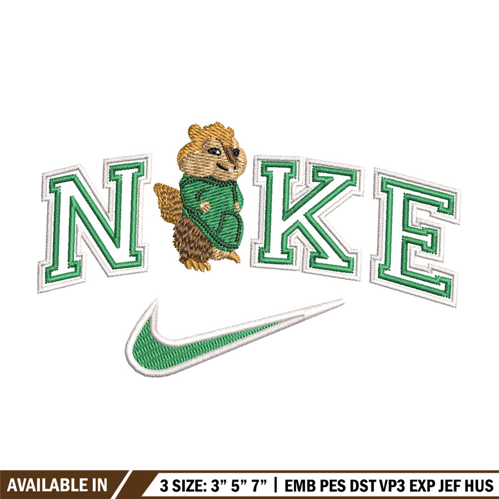 Nike x squirrel embroidery design, squirrel embroidery, Nike design, Embroidery shirt, Embroidery file,Digital download.jpg