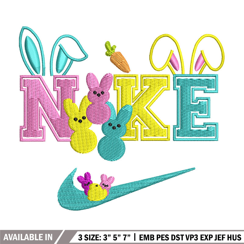 Nike x bunny cute embroidery design, Bunny embroidery, Nike design, Embroidery shirt, Embroidery file, Digital download.jpg
