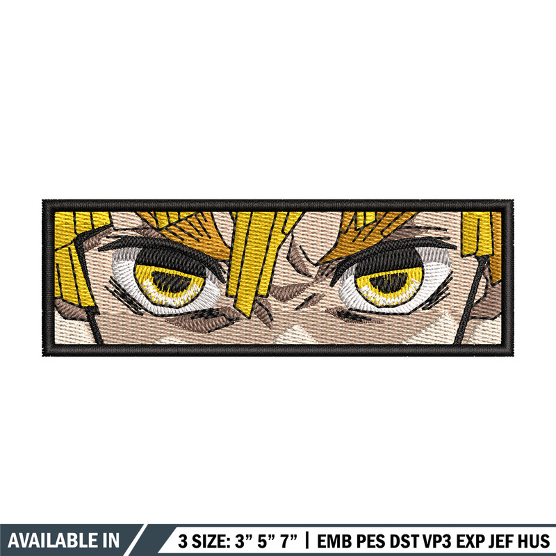 Zenitsu eyes embroidery design, Zenitsu embroidery, Anime design, Embroidery shirt, Embroidery file, Digital download.jpg