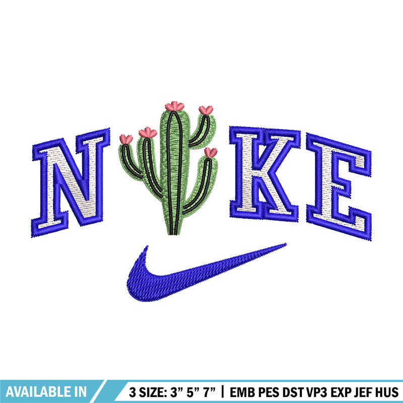 Nike x cactus embroidery design, Cactus embroidery, Nike design,Embroidery shirt, Embroidery file, Digital download.jpg
