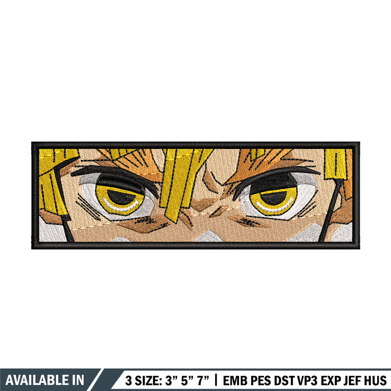 Zenitsu eyes Nike embroidery design, Kimetsu no Yaiba embroidery, Nike design, anime design, Digital download.jpg