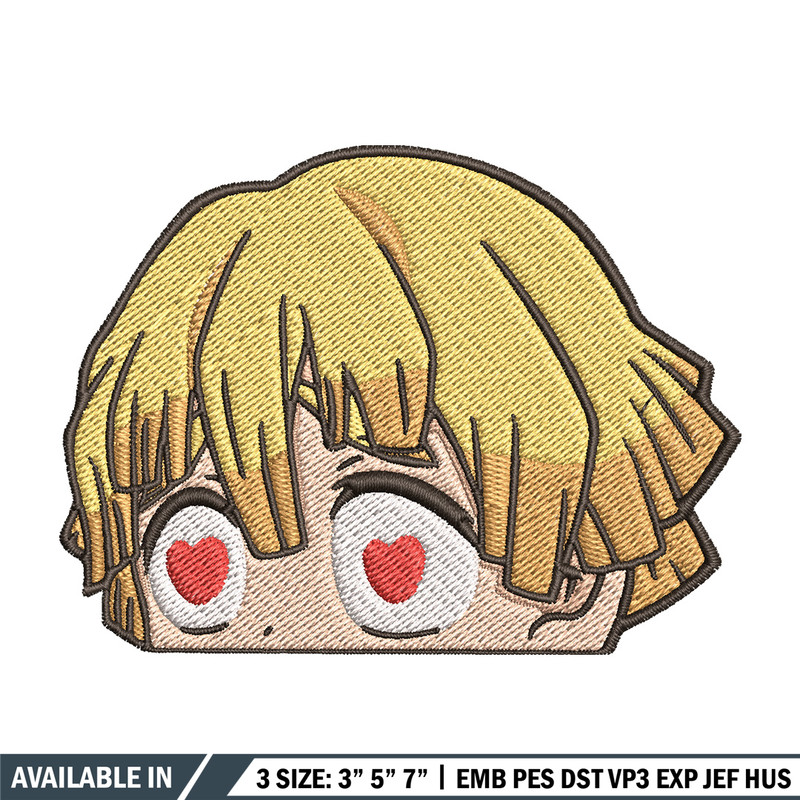 Zenitsu love embroidery design, Zenitsu embroidery, Anime design, Embroidery shirt, Embroidery file, Digital download.jpg