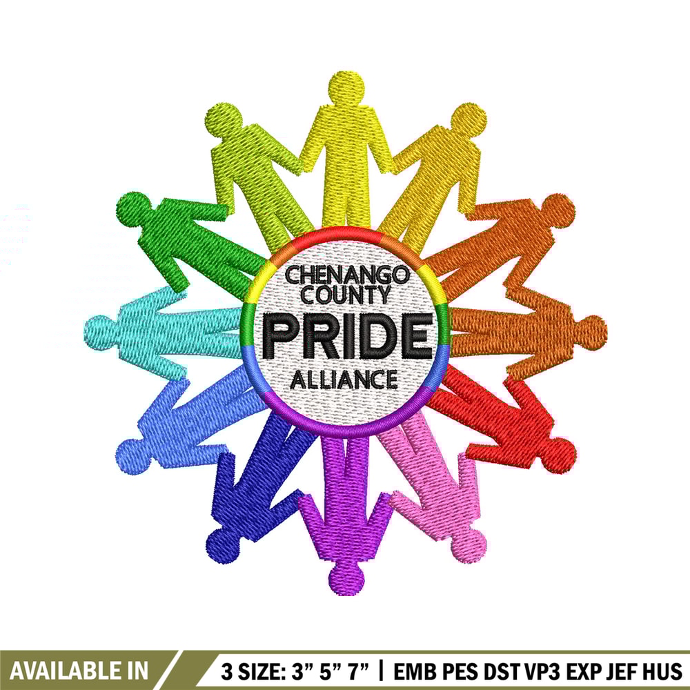 Pride embroidery design, Pride logo embroidery, Emb design, Embroidery shirt, Embroidery file, Digital download.jpg