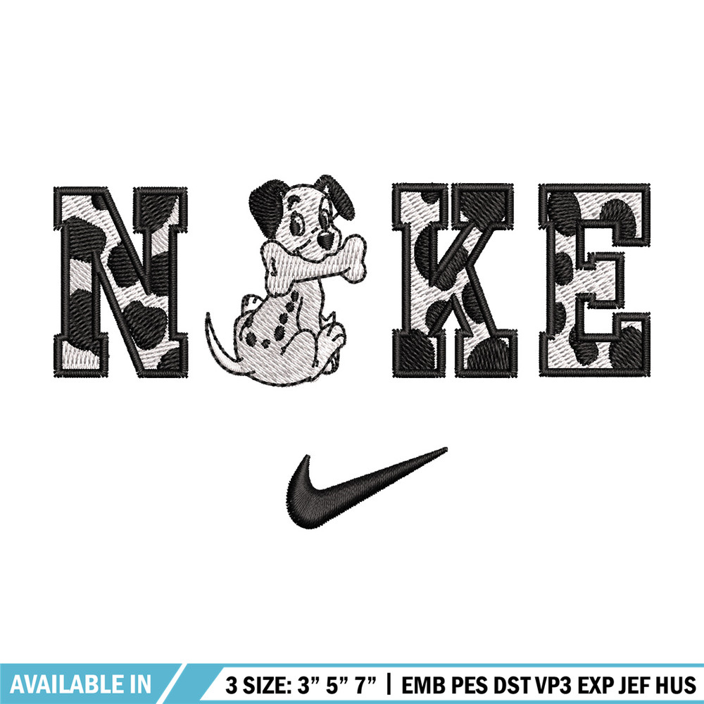 Nike x Dalmatian embroidery design, Dalmatian embroidery, Nike design,Embroidery shirt, Embroidery file,Digital download.jpg