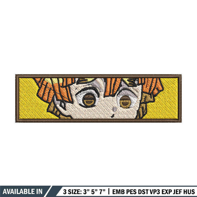 Zenitsu yellow embroidery design, Zenitsu embroidery, Anime design, Embroidery shirt, Embroidery file, Digital download.jpg