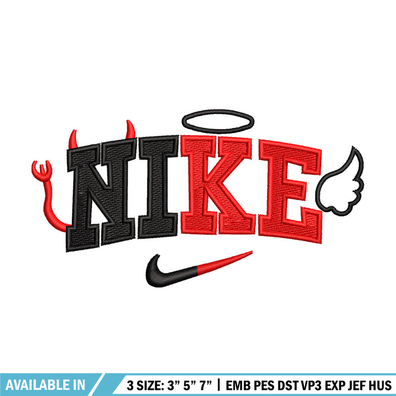 Nike x evil embroidery design, Evil embroidery, Nike design, Embroidery shirt, Embroidery file, Digital download.jpg