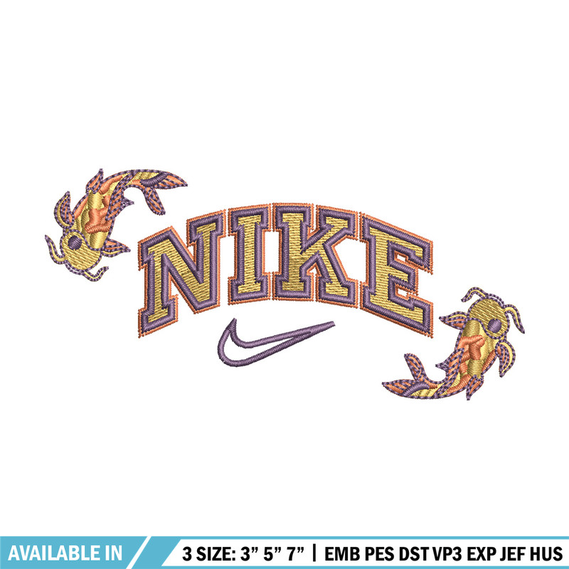 Nike x fish embroidery design, Fish embroidery, Nike design, Embroidery shirt, Embroidery file,Digital download.jpg