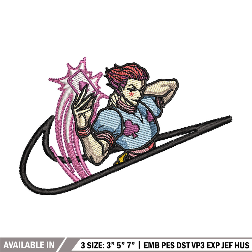Nike x hisoka embroidery design, Hxh embroidery, Nike design, Embroidery shirt, Embroidery file, Digital download.jpg