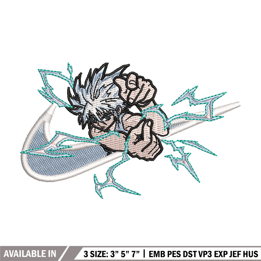 Nike x killua embroidery design, Hxh embroidery, Nike design, Embroidery shirt, Embroidery file, Digital download.jpg