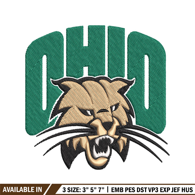 Ohio Bobcats embroidery design, Ohio Bobcats embroidery, logo Sport, Sport embroidery, NCAA embroidery..jpg