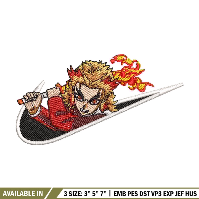 Rengoku x nike embroidery design, Rengoku embroidery, Nike design, Embroidery shirt, Embroidery file, Digital download.jpg