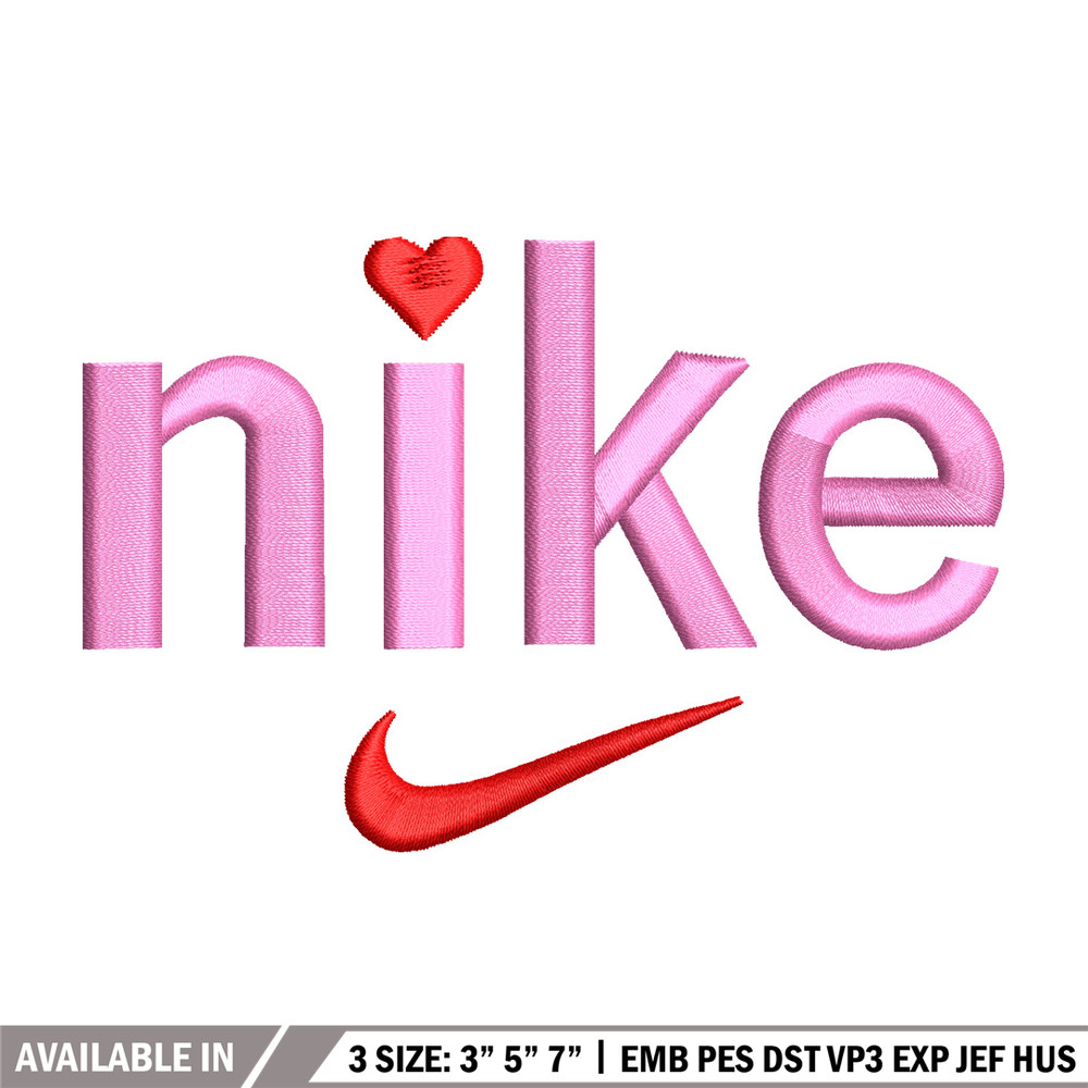 Nike x pink embroidery design, Nike embroidery, Nike design, Embroidery shirt, Embroidery file, Digital download.jpg
