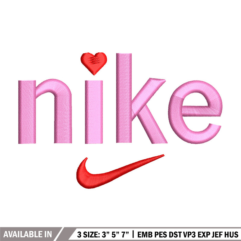 Nike x pink embroidery design, Nike embroidery, Nike design, Embroidery shirt, Embroidery file, Digital download.jpg