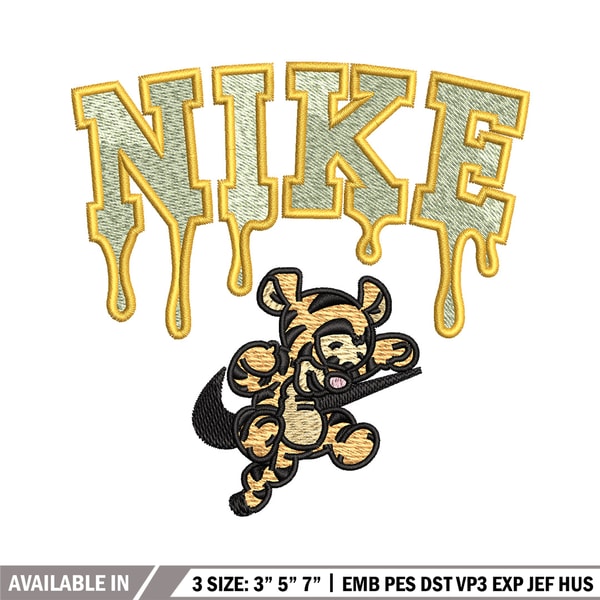 Nike x tigger embroidery design, Pooh embroidery, Nike design, Embroidery shirt, Embroidery file, Digital download.jpg