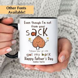 custom name dad gift for dad birthday gift, dad mug, fathers day gift from daughter son kids wife dad funny coffee cup p