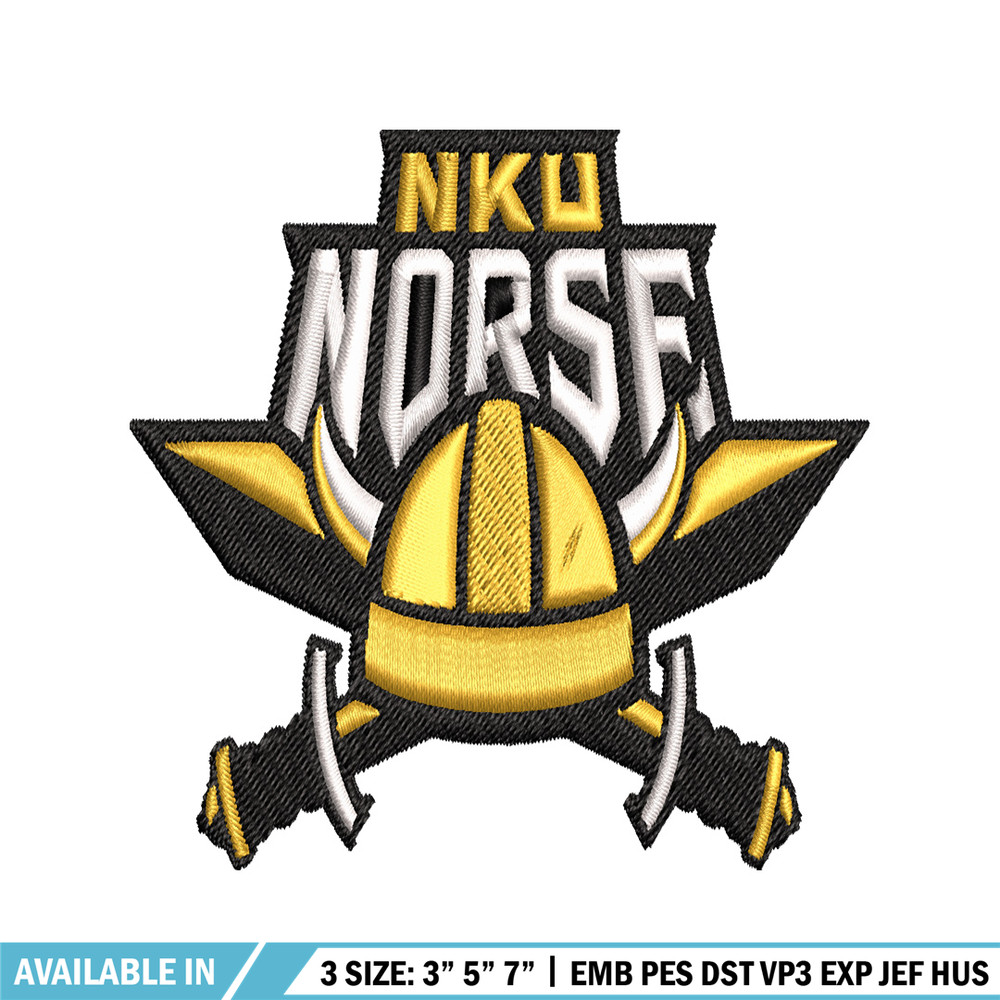 Northern Kentucky Norse embroidery, Northern Kentucky Norse embroidery, logo Sport, Sport embroidery, NCAA embroidery..jpg