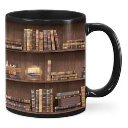 librarian gift mugs, librarian gift, book mug, library mug, librarian coffee cup, mug book, librarian bookshelf mugs, gi