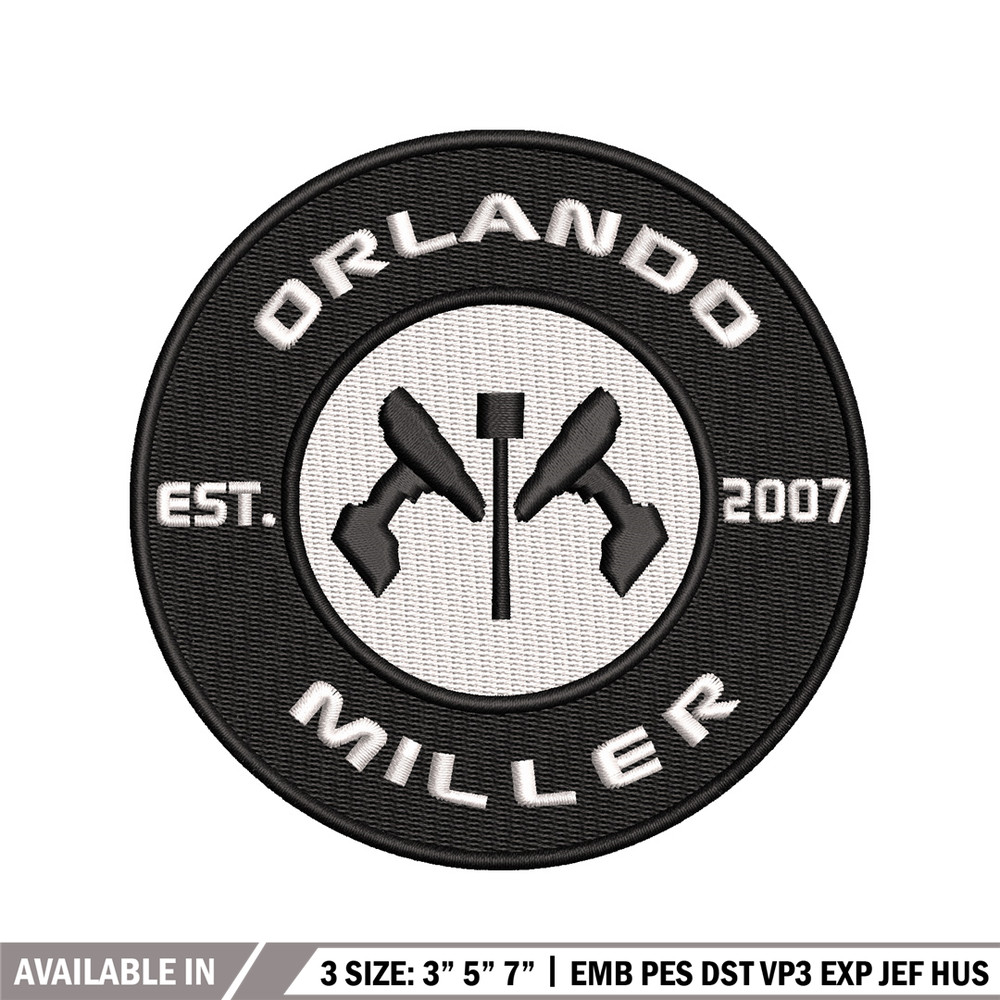 Orlando Miller Installations embroidery design, logo embroidery, logo design, embroidery file, Digital download..jpg