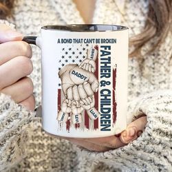 personalized fathers day gift, personalized fathers and son unbreakable bond, father's day fist bump, gift from son to f