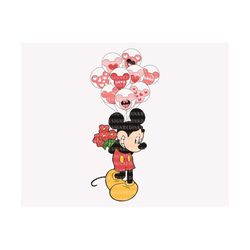 valentine balloon svg, funny valentine's day, valentine's day svg, mouse and lover svg, mouse love, valentines couple sh