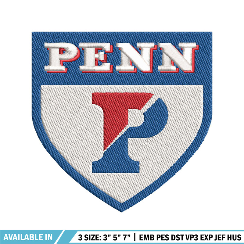 Penn Quakers embroidery design, Penn Quakers embroidery, logo Sport, Sport embroidery, NCAA embroidery..jpg