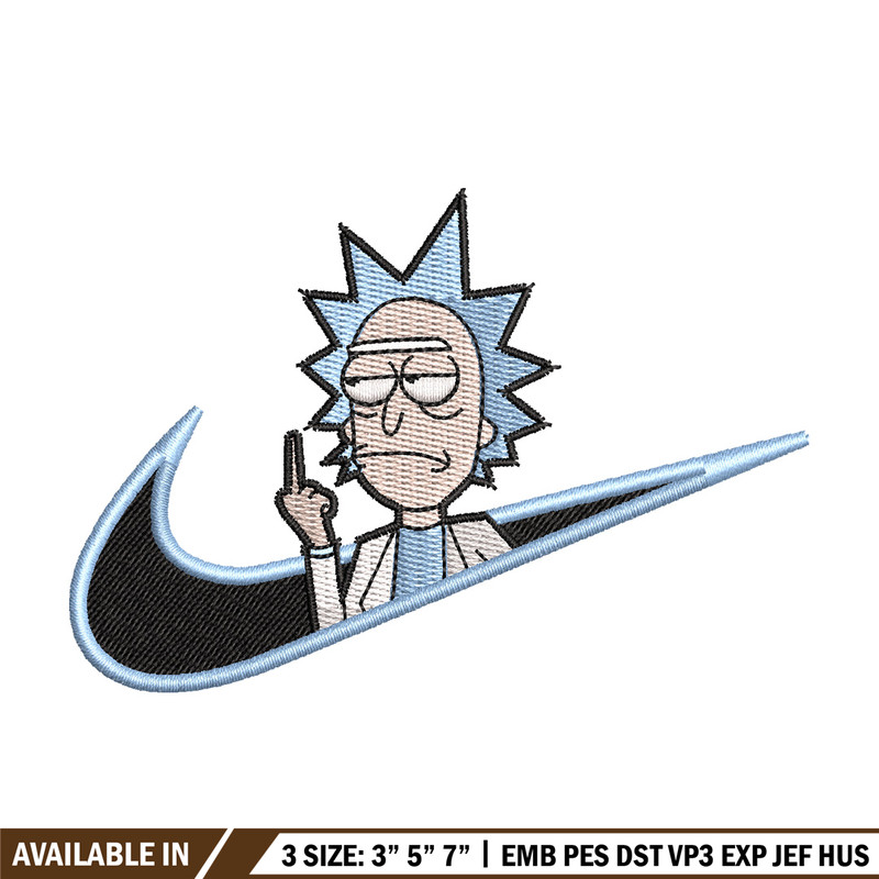 Rick x nike embroidery design, Rick embroidery, Nike design, Embroidery shirt, Embroidery file, Digital download.jpg