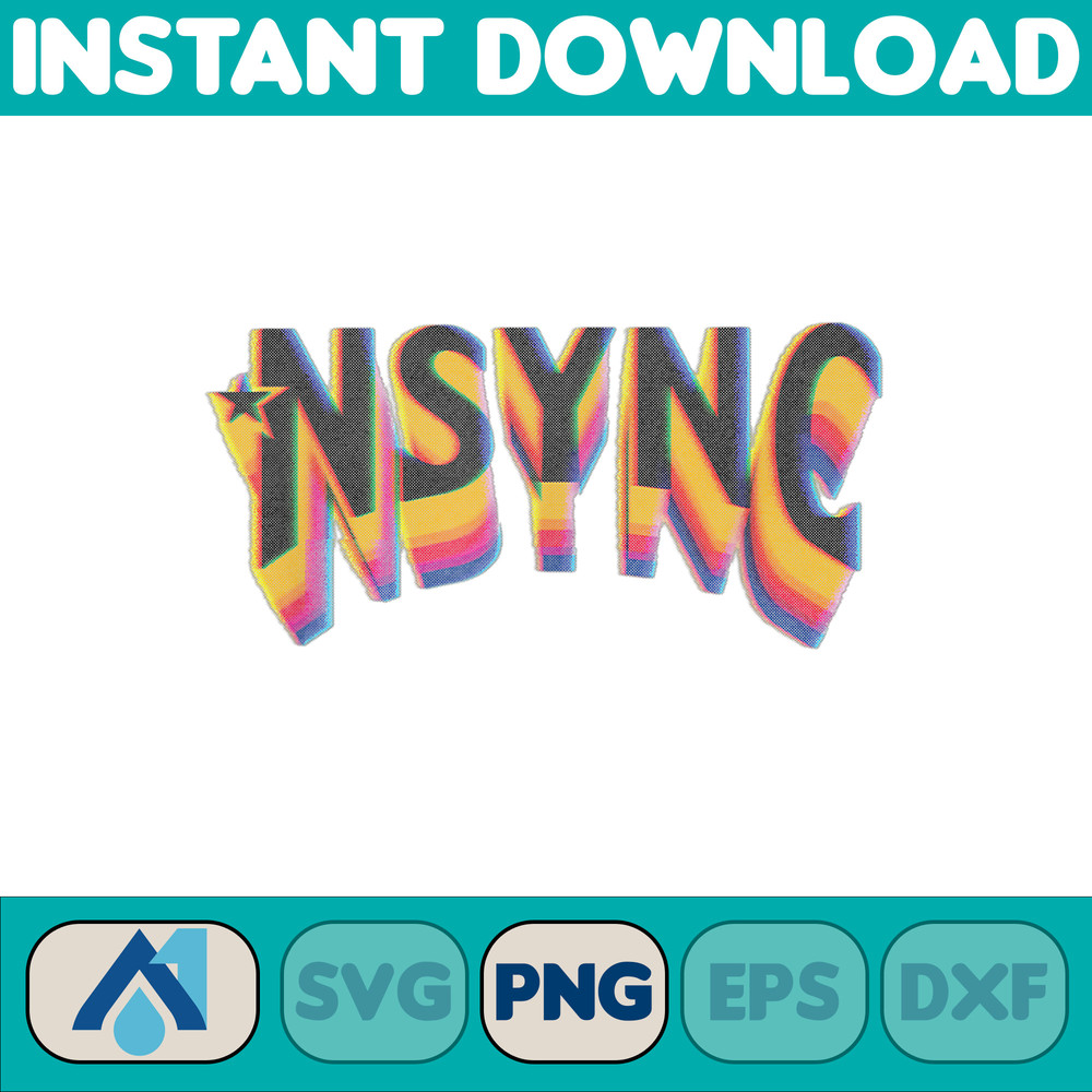 NSYNC Official Rainbow Fade T-Shirt.jpg