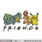 Pikachu friends embroidery design, Pokemon embroidery, Anime design, Embroidery file, Digital download, Embroidery shirt.jpg