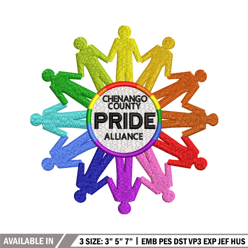 Pride embroidery design, Pride logo embroidery, Emb design, Embroidery shirt, Embroidery file, Digital download.jpg