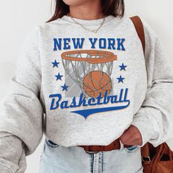 New York Knick, Vintage New York Knick Sweatshirt T-Shirt, New York Basketball Shirt, Knicks T-Shirt, Basketball Fan Shi