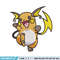 Raichu embroidery design, Pokemon embroidery, Embroidery shirt, Embroidery file, Anime design, Digital download.jpg