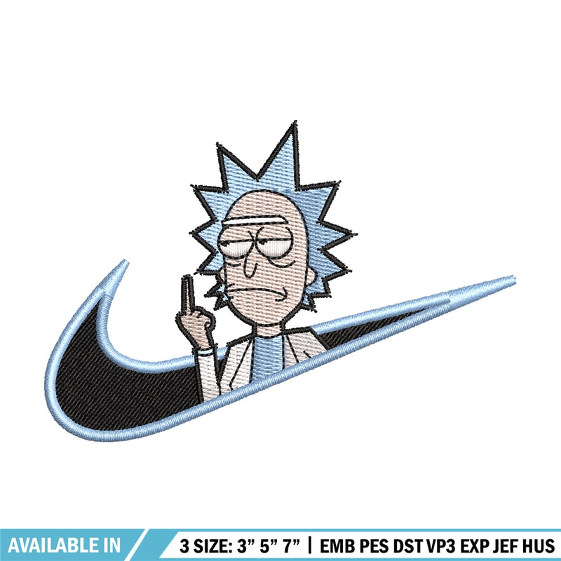Rick x nike embroidery design, Rick embroidery, Nike design, Embroidery shirt, Embroidery file, Digital download.jpg